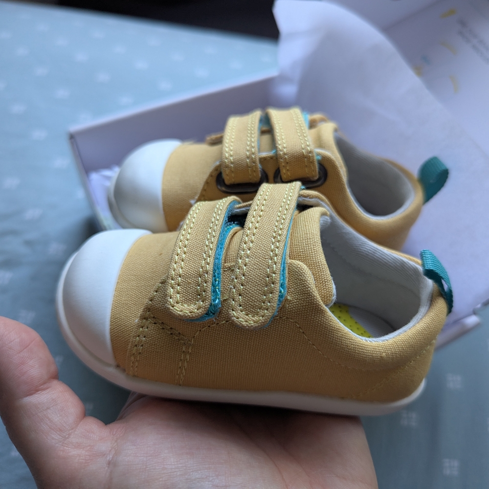 Ten Little Eco Canvas Sneakers Mellow Yellow 5.5